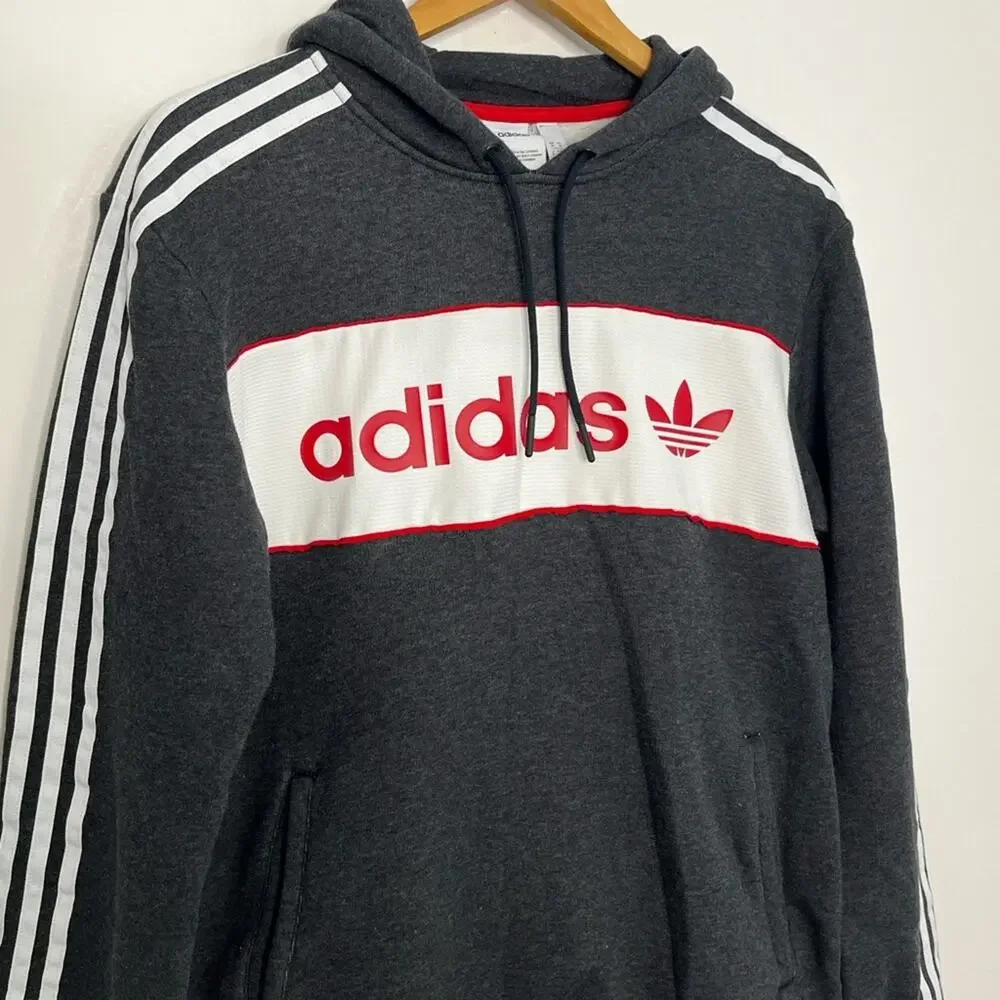 Adidas Men Hooded Sweatshirt Size Medium
